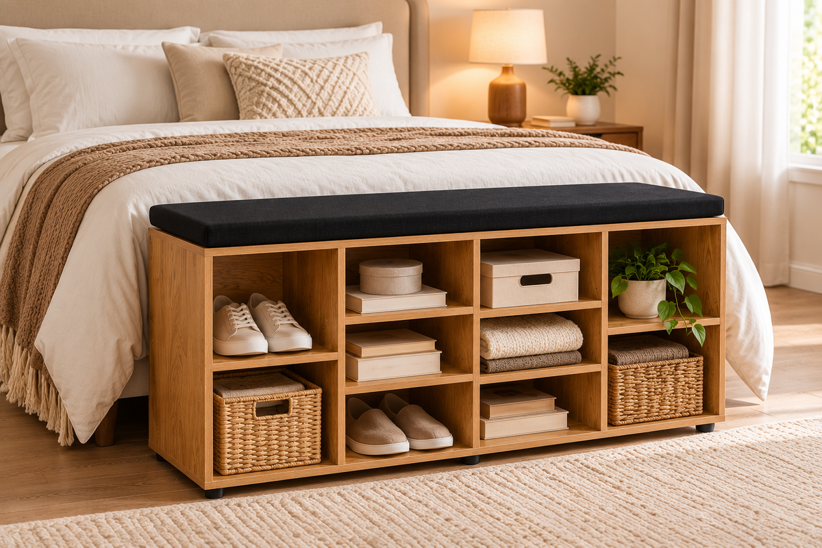 Industrial 10-Compartment Shoe Storage Cabinet