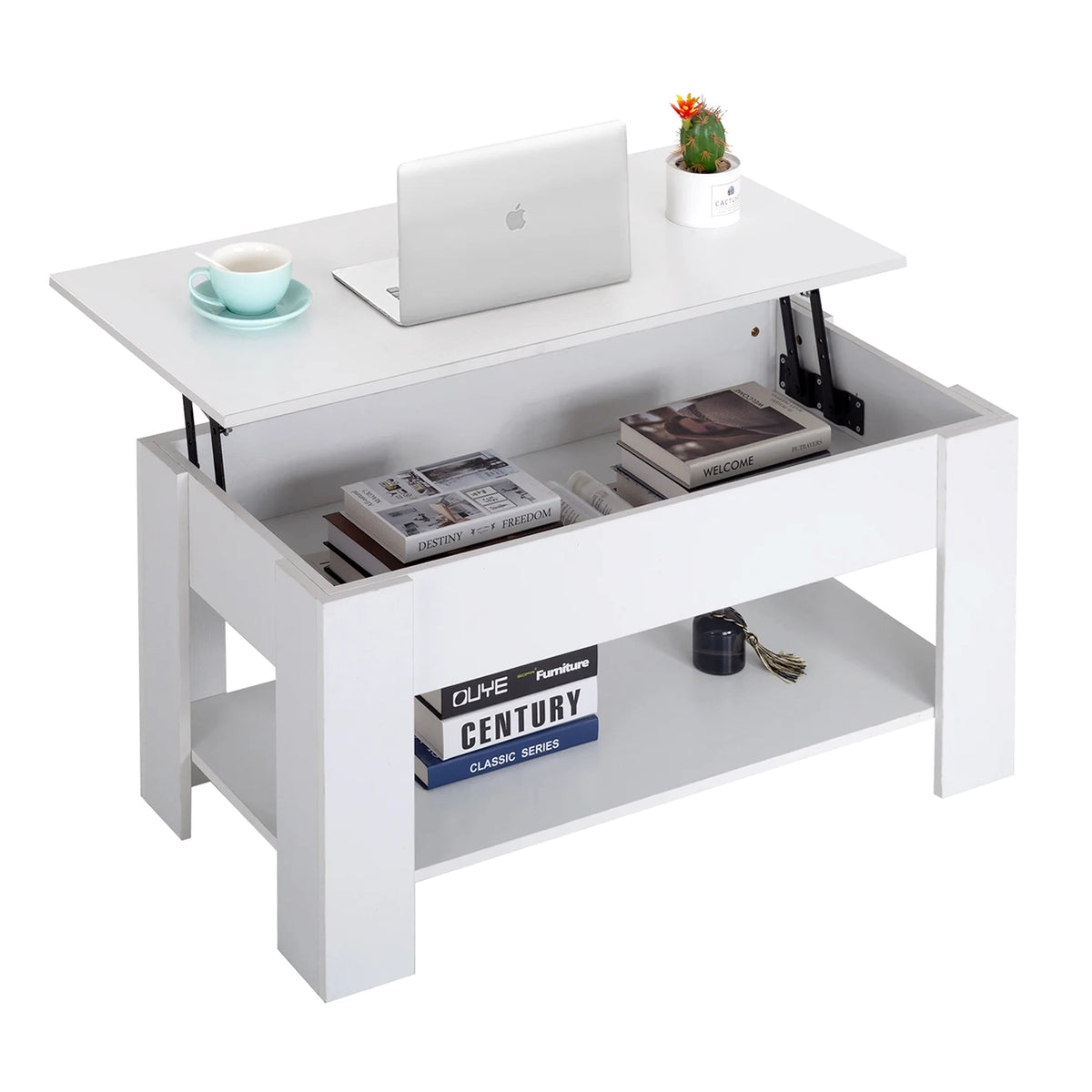 Lift Top Coffee Table, White