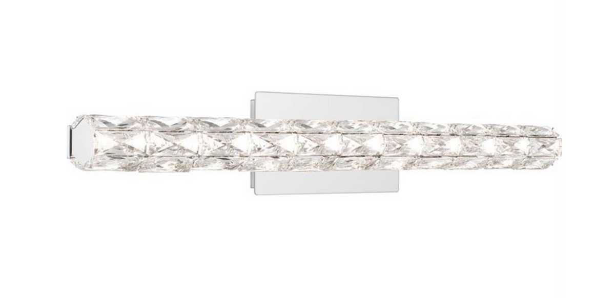 LED Chrome LED Crystal Vanity Light Bar