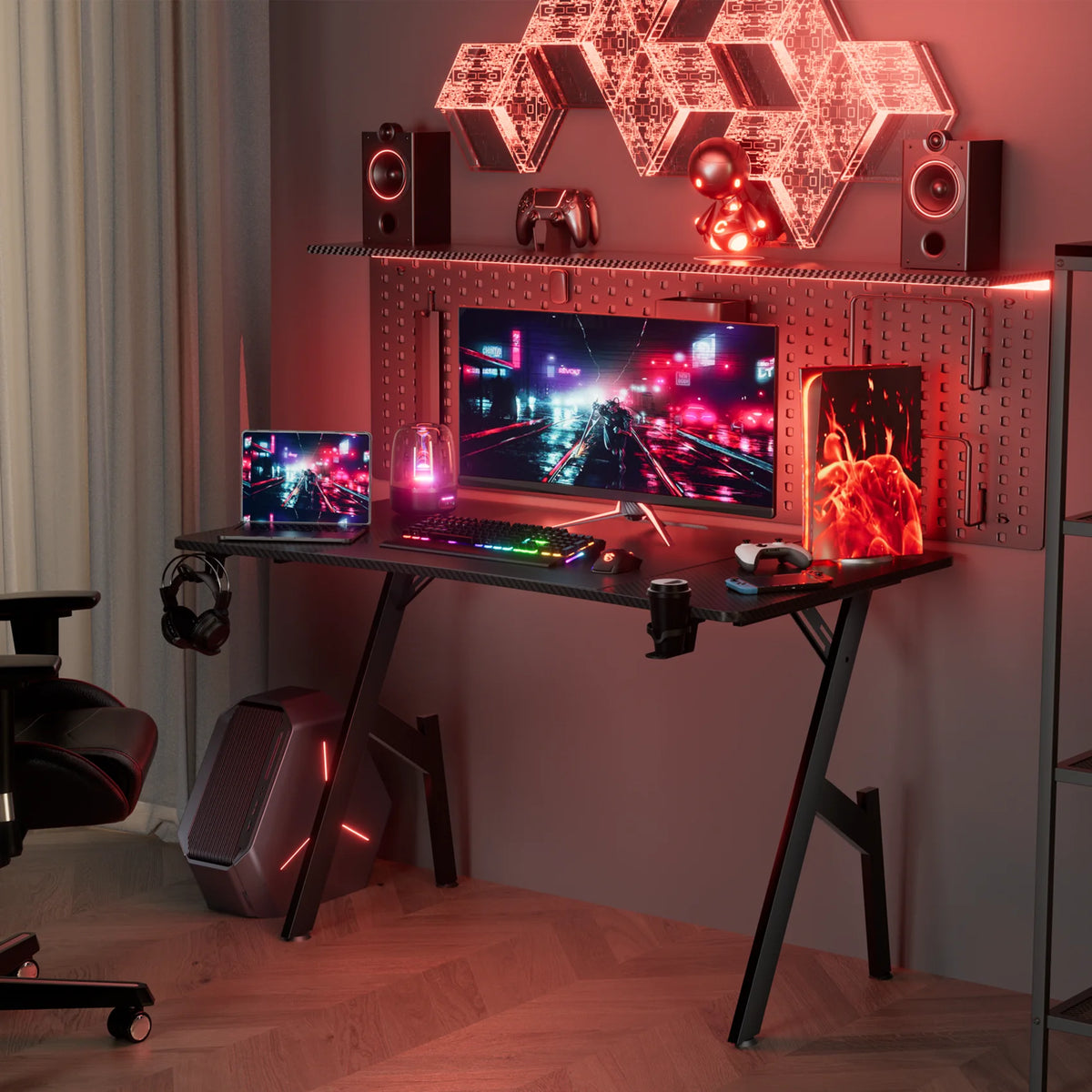 47“ Carbon Fiber Surface Gaming Desk