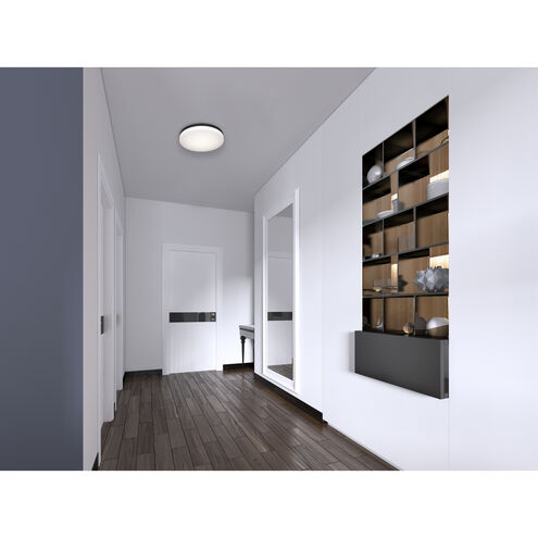 LED Black Flush Mount Ceiling Light, 3 CCT, Dimmable