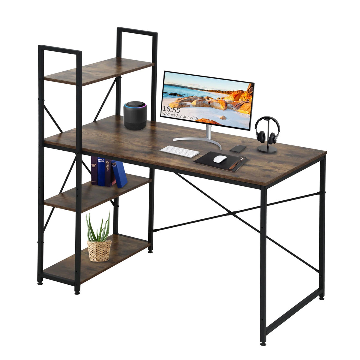 Modern Bookshelf Office Table