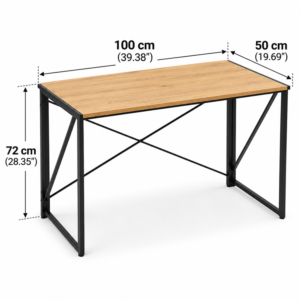 Modern Industrial Folding Computer Desk | BestHome
