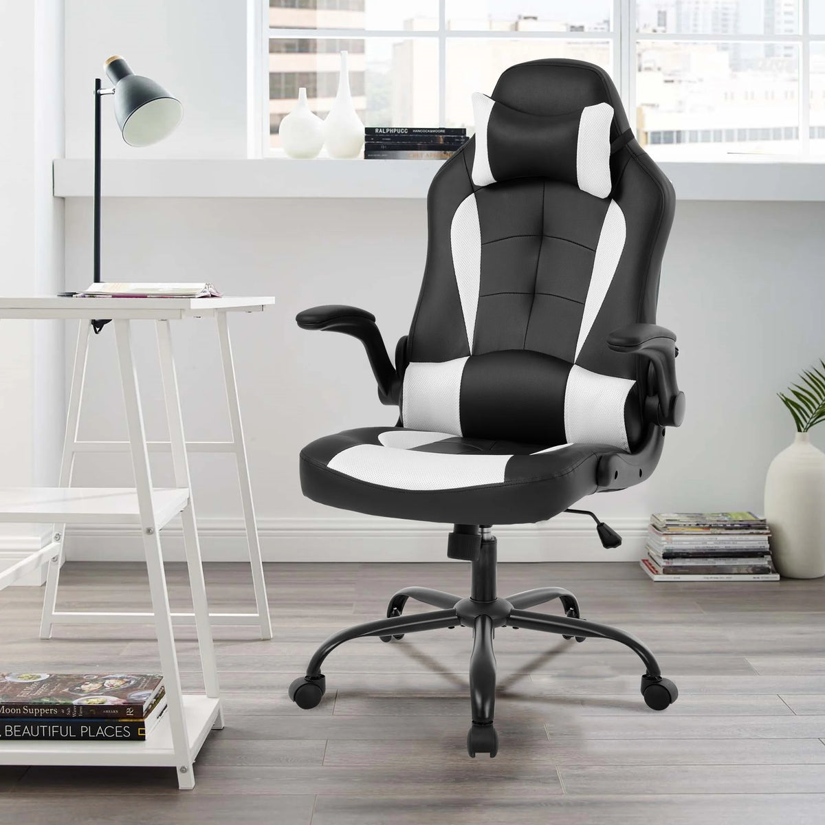 Flip Up Arms Ergonomic Gaming Chair