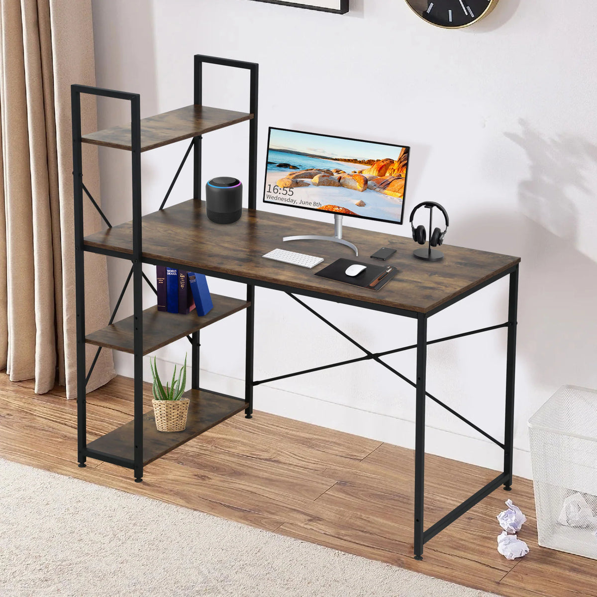 Modern Bookshelf Office Table