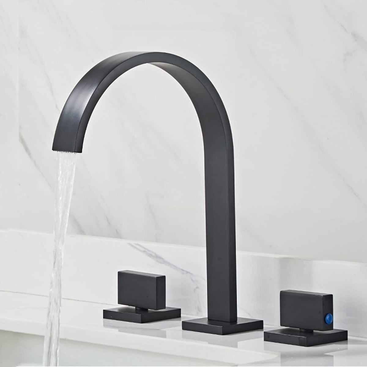 Gooseneck Widespread Bathroom Faucet