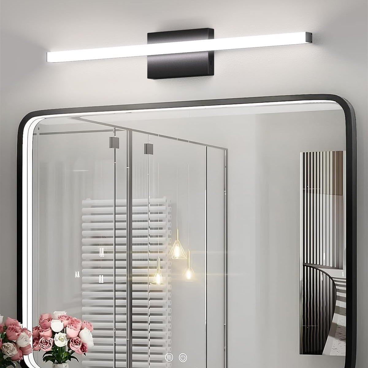 24” Modern Bathroom Vanity Light, 3 CCT