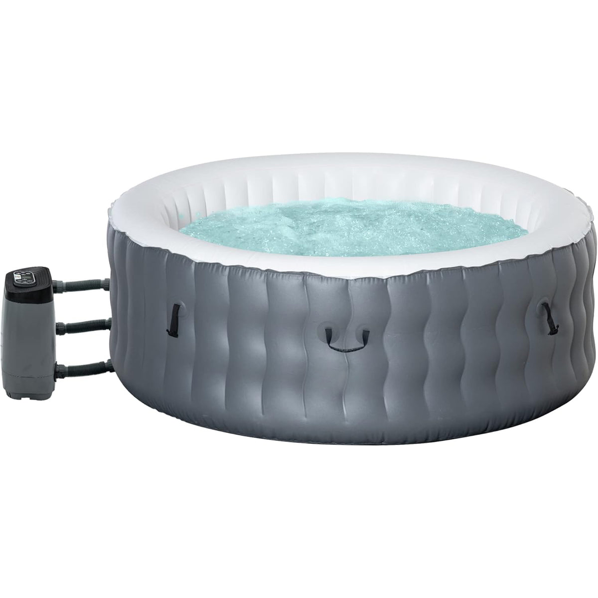 Inflatable Hot Tub Spa Round with Cover for 4-6 People