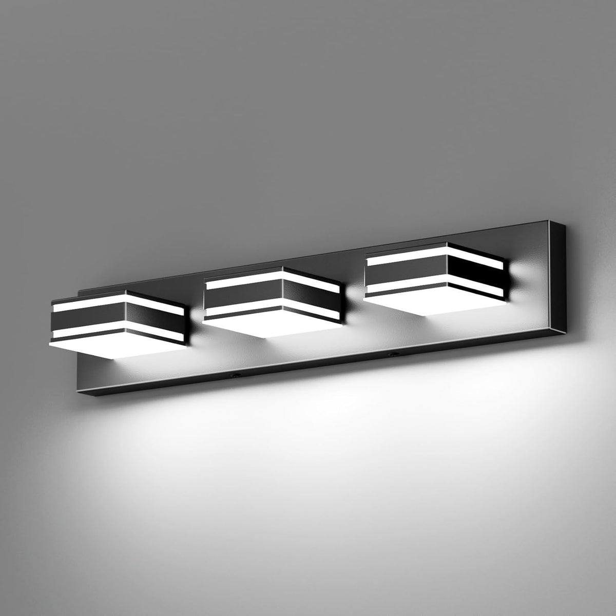 24" LED 3-Light Dimmable Modern Bathroom Vanity Light Fixtures, 3CCT