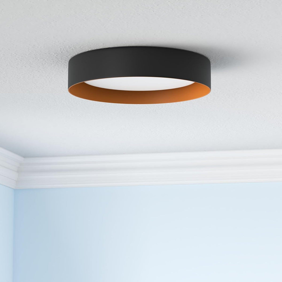 Black and Gold Metal Ceiling Lights, 3 CCT, Dimmable