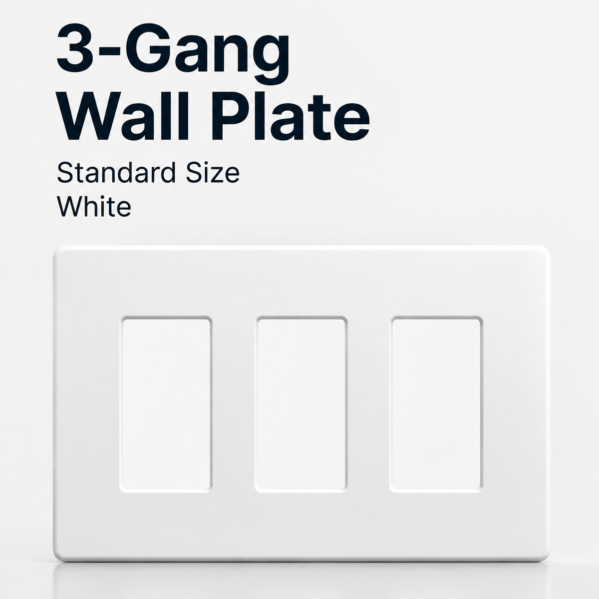 Iluminpro Wall plate 3 Gang, White