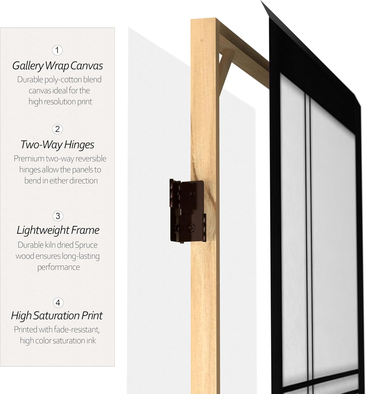 Artiss Japanese Style 4 Panels Panels Room Divider