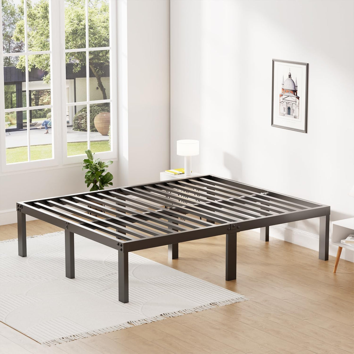 Heavy Duty Full Metal Bed Frame Noise-Free