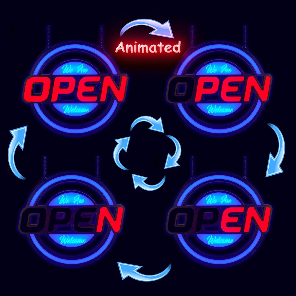 21"x19" Ultra Bright Open Sign