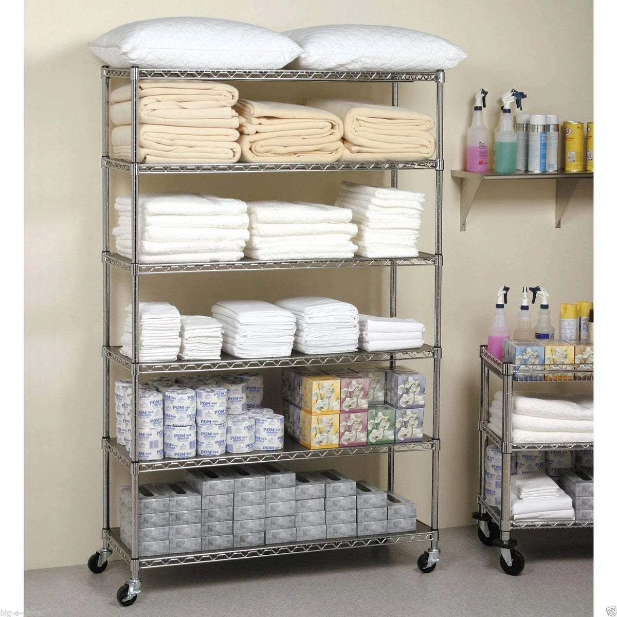 Heavy Duty 6 Wires Large Storage Shelves