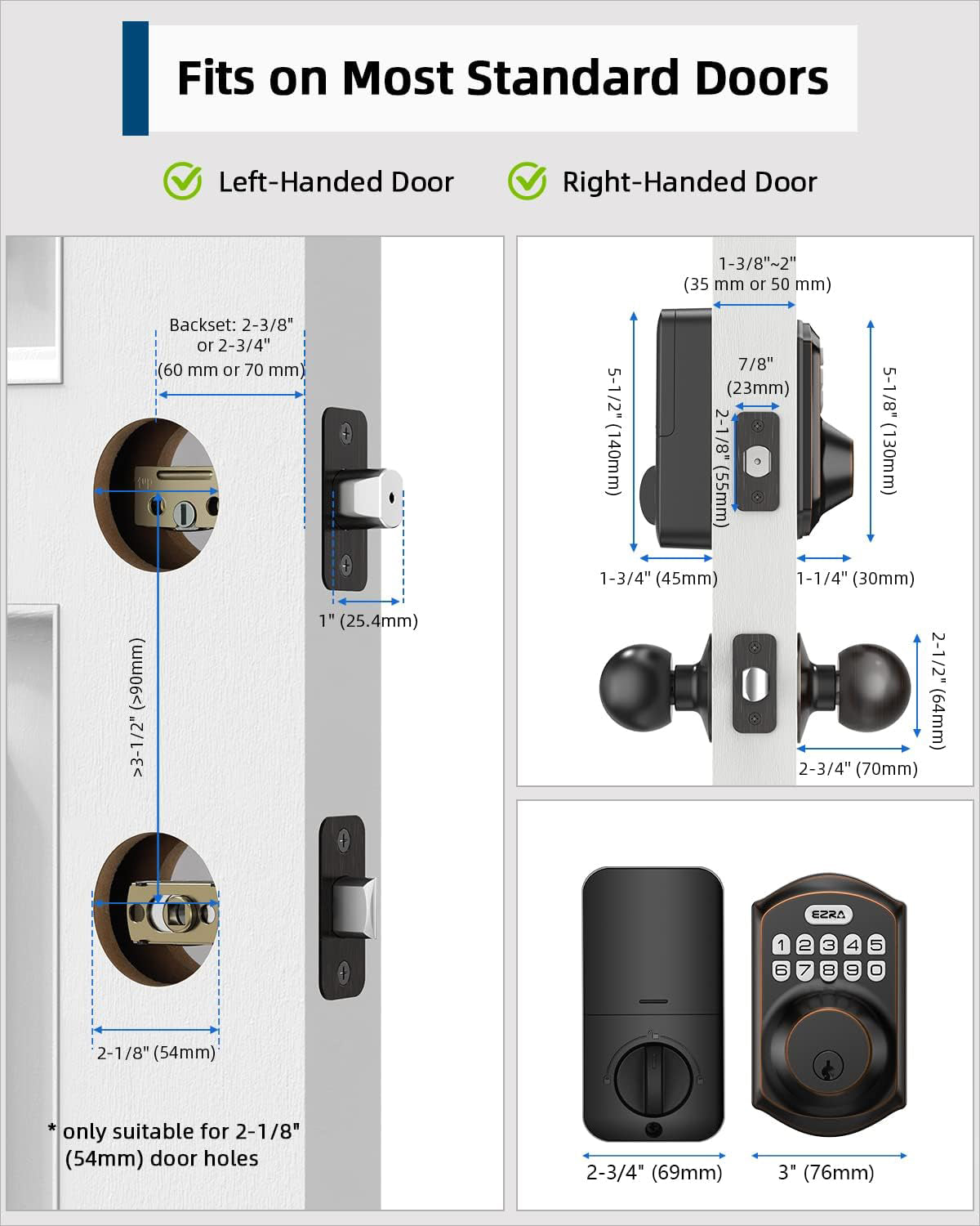 Keyless Entry Door Lock with Keypad
