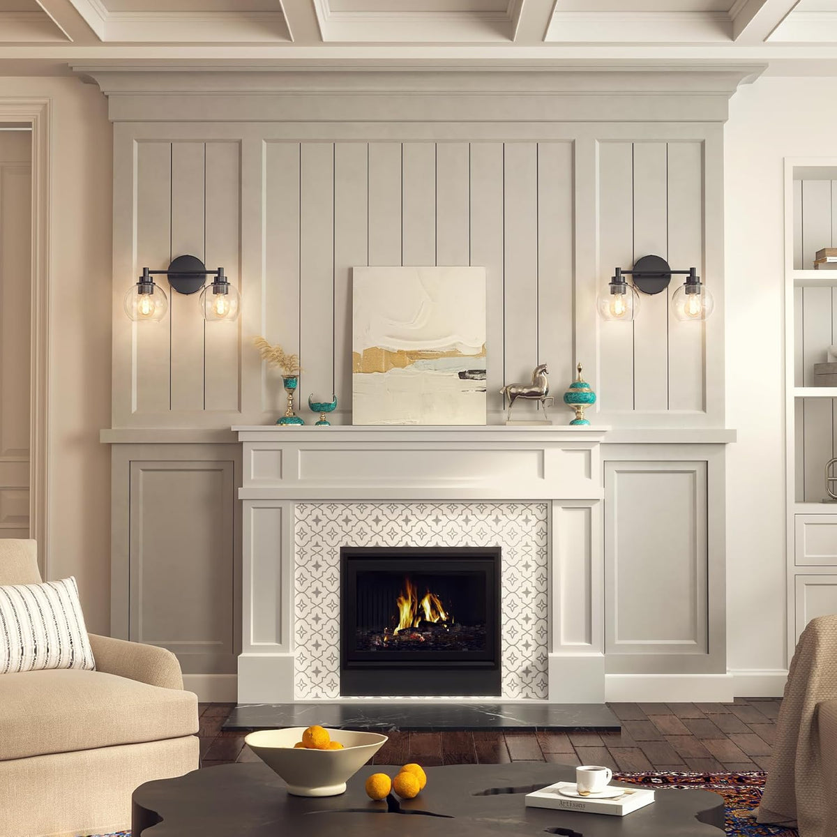 2-Light Modern Bathroom Vanity Light