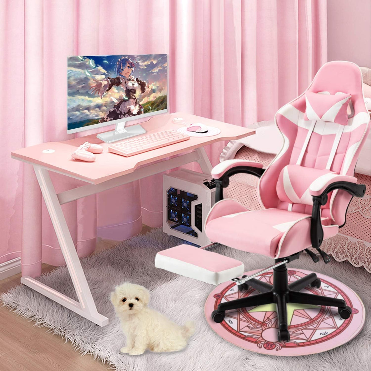 Achilles Hero Elite Pro Recline Gaming Chair, Pink