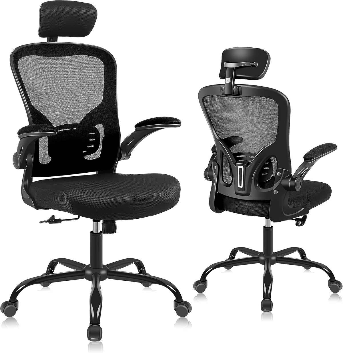 Flip Up Arms Ergonomic Office Chair
