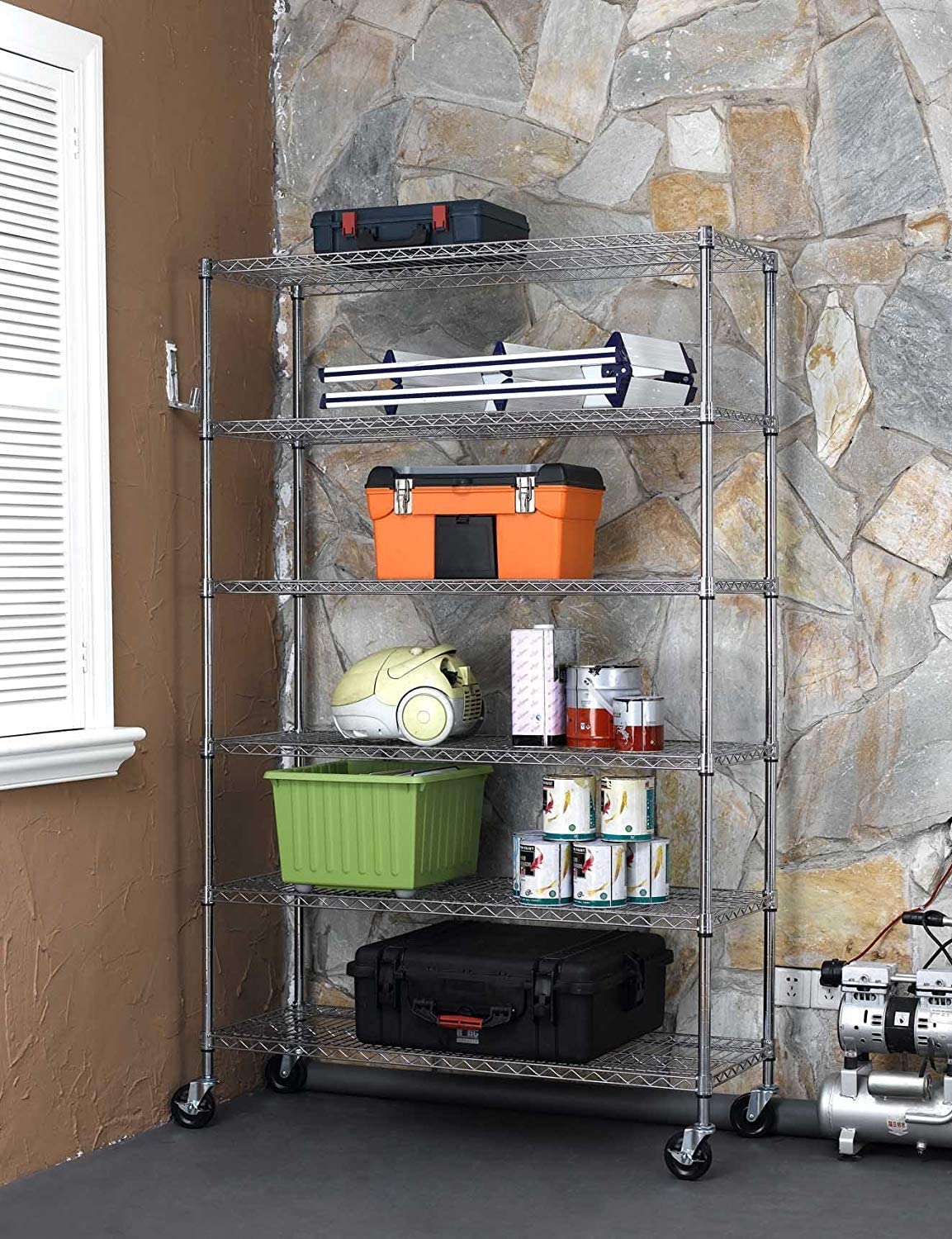 Heavy Duty 6 Wires Large Storage Shelves