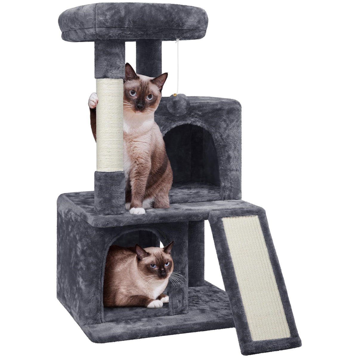 36 Inches Cat Tree Tower, Dark Grey