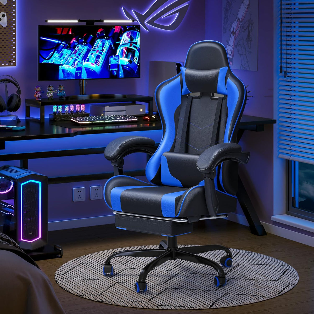 Achilles Hero Elite Pro Recline Gaming Chair, Blue