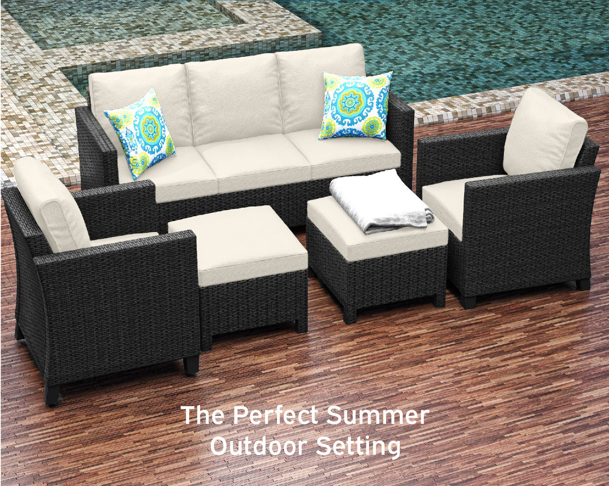 5 Piece Luxury Patio Furniture Set