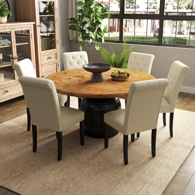 Ashley Premium Tufted Dining Chair, Beige