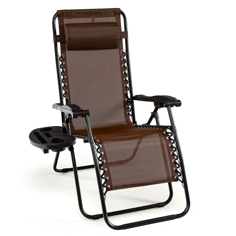 Zero Gravity Reclining Chair Set Of 2, Dark Brown