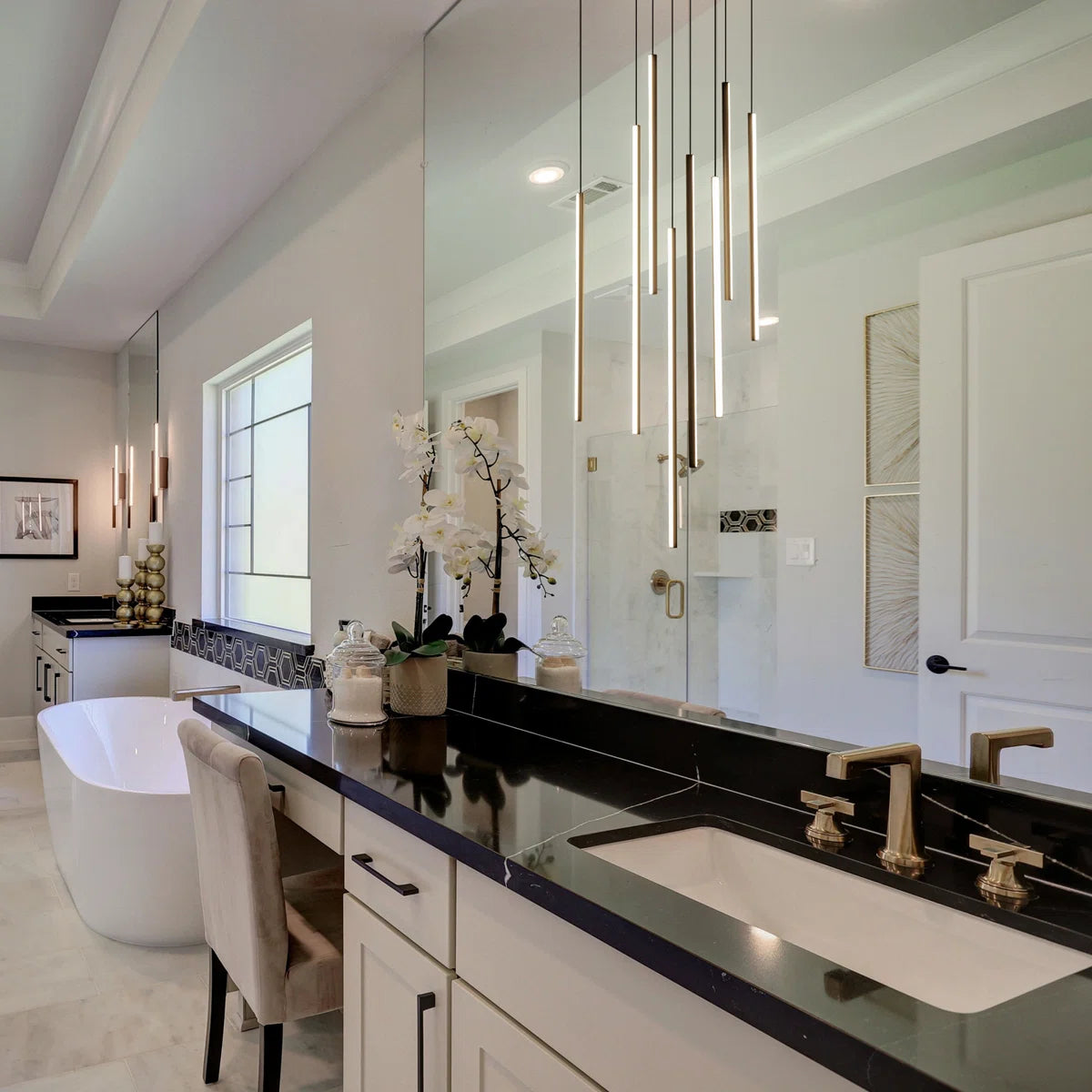 Modern 15-Light LED Multi Light Chandelier, 3 CCT