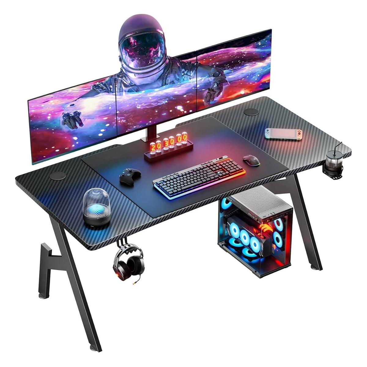 47“ Carbon Fiber Surface Gaming Desk