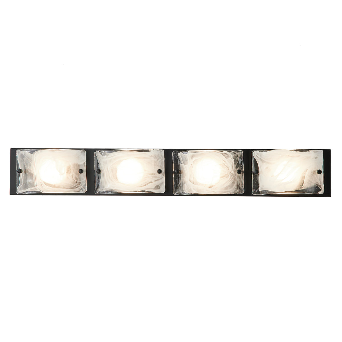 4 Lights Contemporary LED Bathroom Vanity Light, 3 CCT