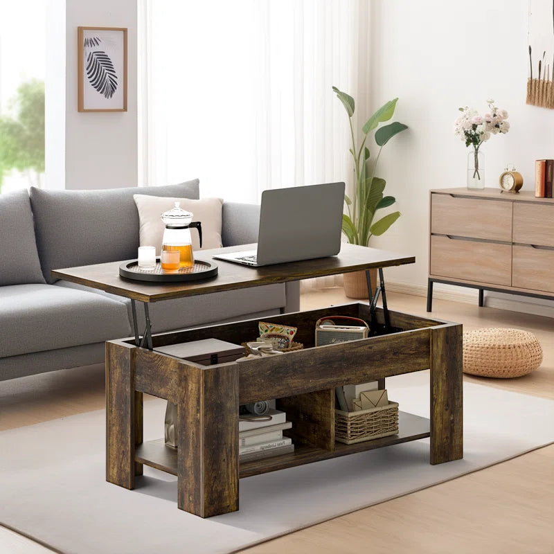 Lift Top Coffee Table, Brown