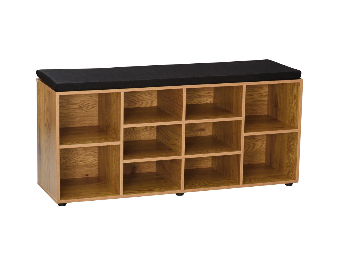 Industrial 10-Compartment Shoe Storage Cabinet
