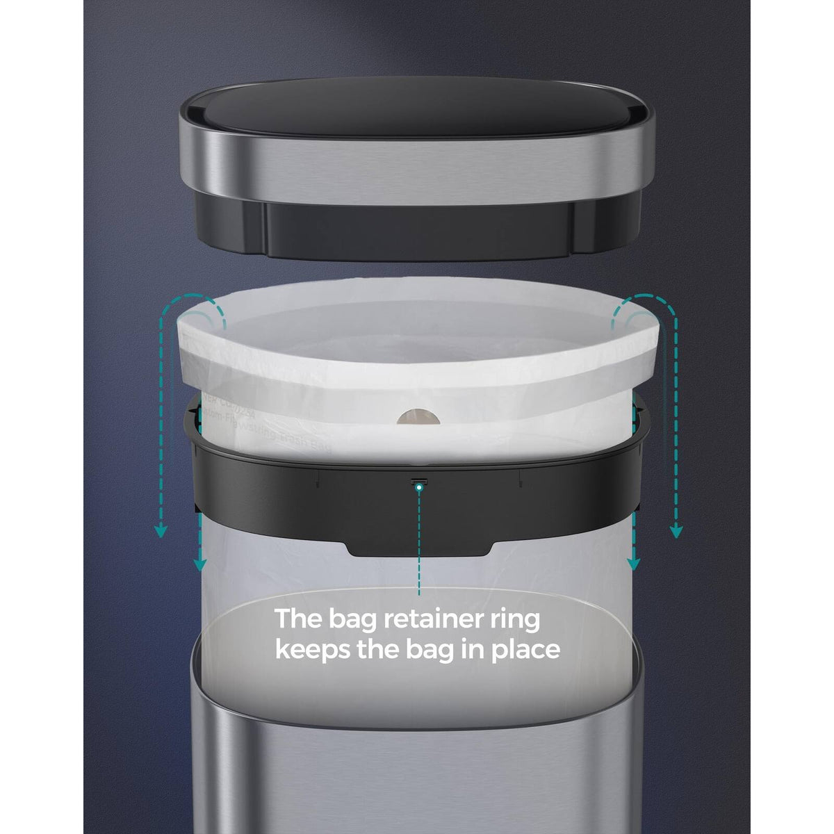 Motion Sensor Trash Can, 13 Gallon