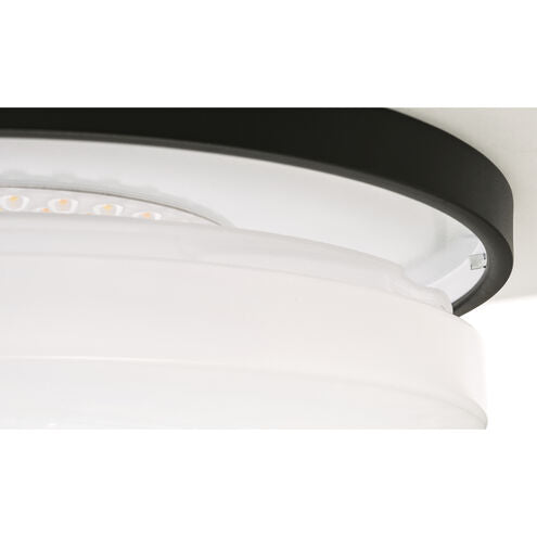 LED Black Flush Mount Ceiling Light, 3 CCT, Dimmable