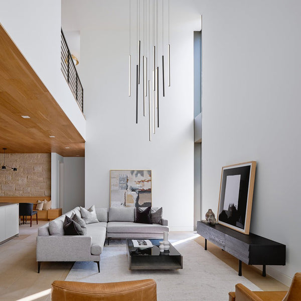 Modern 15-Light LED Multi Light Chandelier, 3 CCT