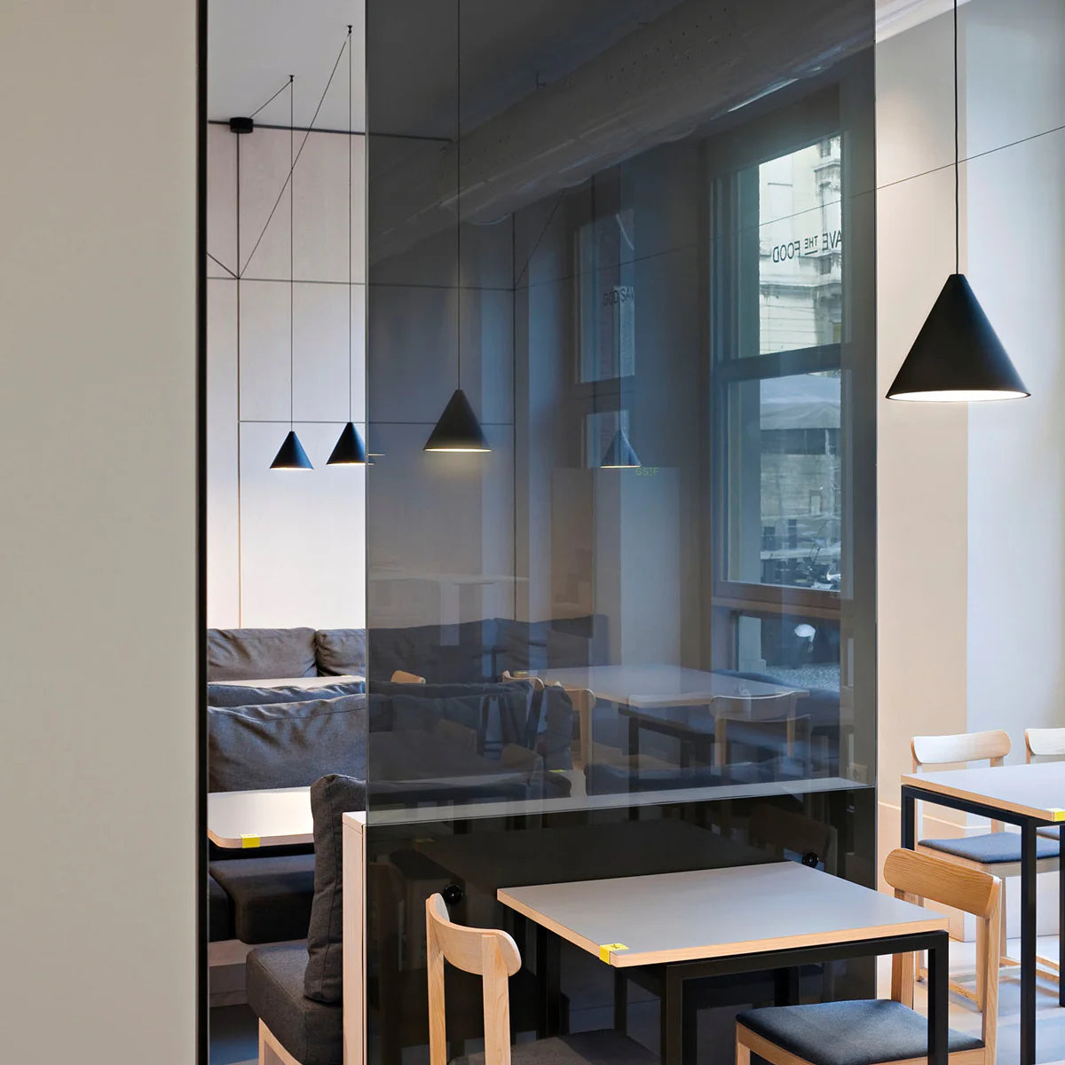 Black Cone Pendant Light