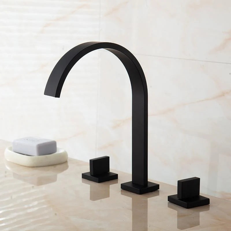 Gooseneck Widespread Bathroom Faucet