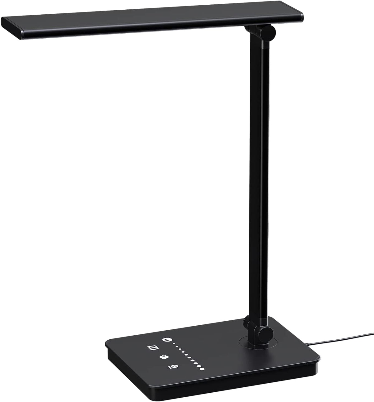 Desk Lamp 3 Modes 5 Dimmable Levels Touch USB Powered Reading Light Eye Protect with Timer Table Lamp