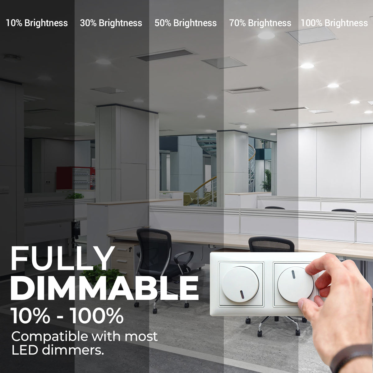 4 Inch 3 CCT LED Recessed Slim Pot Light with Junction Box, 3 CCT, 9W 750LM