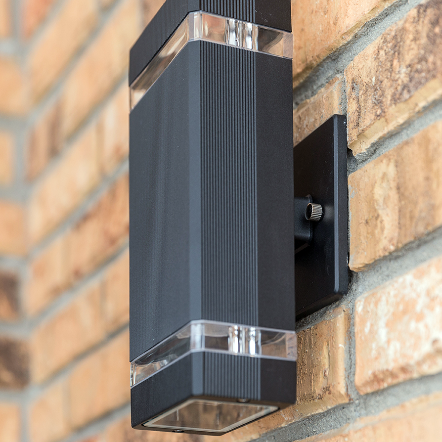 Up and Down Outdoor Wall Light, Aluminum, Waterproof, 3000K 5W with ETL, Triangular